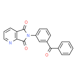 ChemSpider 2D Image | 6-(3-Benzoyl-phenyl)-pyrrolo[3,4-b]pyridine-5,7-dione | C20H12N2O3
