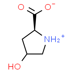 ChemSpider 2D Image | L-4-hydroxy-proline | C5H9NO3