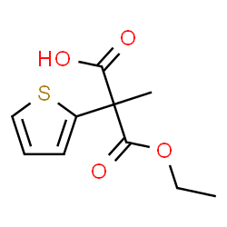 ChemSpider 2D Image | 3-Ethoxy-2-methyl-3-oxo-2-(2-thienyl)propanoic acid | C10H12O4S