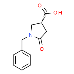ChemSpider 2D Image | (3R)-1-Benzyl-5-oxo-3-pyrrolidinecarboxylic acid | C12H13NO3