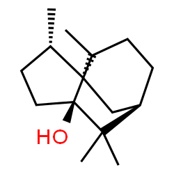 ChemSpider 2D Image | (1R,3R,6S,7R)-2,2,6,8-Tetramethyltricyclo[5.3.1.0~3,8~]undecan-3-ol | C15H26O