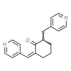 ChemSpider 2D Image | (2Z,6E)-2,6-Bis(4-pyridinylmethylene)cyclohexanone | C18H16N2O