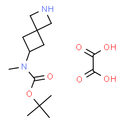 ChemSpider 2D Image | 2-Methyl-2-propanyl 2-azaspiro[3.3]hept-6-yl(methyl)carbamate ethanedioate (1:1) | C14H24N2O6