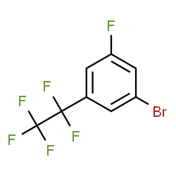 ChemSpider 2D Image | 1-Bromo-3-fluoro-5-(pentafluoroethyl)benzene | C8H3BrF6