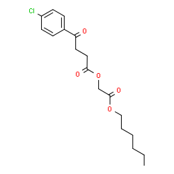 ChemSpider 2D Image | 2-(Hexyloxy)-2-oxoethyl 4-(4-chlorophenyl)-4-oxobutanoate | C18H23ClO5