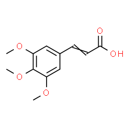 ChemSpider 2D Image | 3,4,5-Trimethoxycinnamic acid | C12H14O5