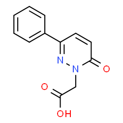 ChemSpider 2D Image | (6-Oxo-3-phenyl-1(6H)-pyridazinyl)acetic acid | C12H10N2O3