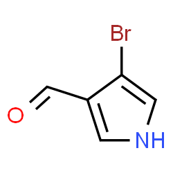 ChemSpider 2D Image | 4-Bromo-1H-pyrrole-3-carbaldehyde | C5H4BrNO