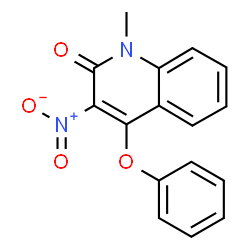 ChemSpider 2D Image | 1-Methyl-3-nitro-4-phenoxy-1H-quinolin-2-one | C16H12N2O4