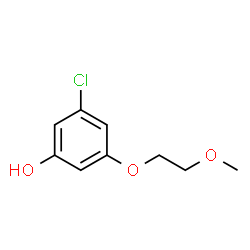 ChemSpider 2D Image | 3-Chloro-5-(2-methoxyethoxy)phenol | C9H11ClO3