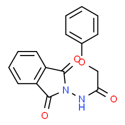ChemSpider 2D Image | N-(1,3-dioxoisoindol-2-yl)-2-phenoxyacetamide | C16H12N2O4