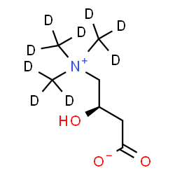 ChemSpider 2D Image | L-Carnitine-(trimethyl-d9) inner salt | C7H6D9NO3
