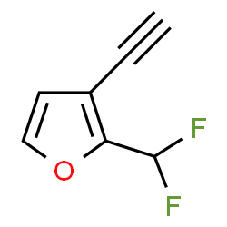 ChemSpider 2D Image | 2-(Difluoromethyl)-3-ethynylfuran | C7H4F2O