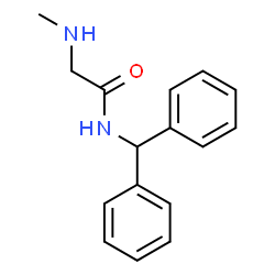 ChemSpider 2D Image | N-Benzhydryl-2-methylamino-acetamide | C16H18N2O