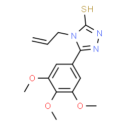 ChemSpider 2D Image | 4-ALLYL-5-(3,4,5-TRIMETHOXY-PHENYL)-4H-(1,2,4)TRIAZOLE-3-THIOL | C14H17N3O3S