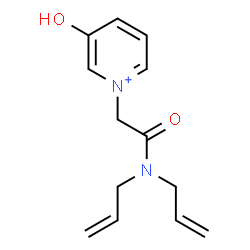 ChemSpider 2D Image | 1-[2-(Diallylamino)-2-oxoethyl]-3-hydroxypyridinium | C13H17N2O2