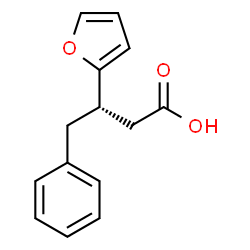 ChemSpider 2D Image | (3S)-3-(2-Furyl)-4-phenylbutanoic acid | C14H14O3