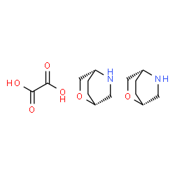 ChemSpider 2D Image | (1R,4R)-2-Oxa-5-azabicyclo[2.2.2]octane ethanedioate (2:1) | C14H24N2O6