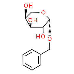 ChemSpider 2D Image | Benzyl (2xi)-beta-L-threo-pentopyranoside | C12H16O5