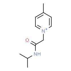 ChemSpider 2D Image | 1-[2-(Isopropylamino)-2-oxoethyl]-4-methylpyridinium | C11H17N2O