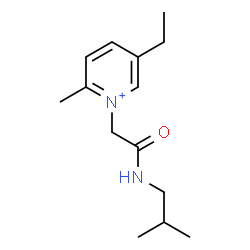 ChemSpider 2D Image | 5-Ethyl-1-[2-(isobutylamino)-2-oxoethyl]-2-methylpyridinium | C14H23N2O