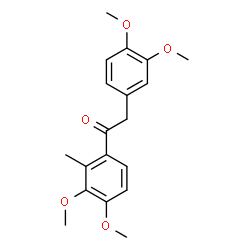 ChemSpider 2D Image | 1-(3,4-Dimethoxy-2-methylphenyl)-2-(3,4-dimethoxyphenyl)ethanone | C19H22O5