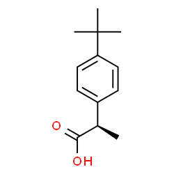 ChemSpider 2D Image | (R)-2-(4-(tert-butyl)phenyl)propanoic acid | C13H18O2