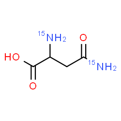 ChemSpider 2D Image | (~15~N_2_)Asparagine | C4H815N2O3