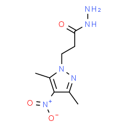 ChemSpider 2D Image | 3-(3,5-dimethyl-4-nitropyrazol-1-yl)propanehydrazide | C8H13N5O3