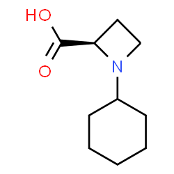 ChemSpider 2D Image | (2R)-1-Cyclohexyl-2-azetidinecarboxylic acid | C10H17NO2