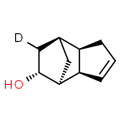 ChemSpider 2D Image | (1S,2R,6R,7S,8R)-(9-~2~H_1_)Tricyclo[5.2.1.0~2,6~]dec-4-en-8-ol | C10H13DO