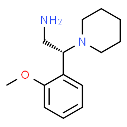 ChemSpider 2D Image | (2R)-2-(2-Methoxyphenyl)-2-(1-piperidinyl)ethanamine | C14H22N2O