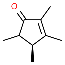 ChemSpider 2D Image | (4S)-2,3,4,5-Tetramethyl-2-cyclopenten-1-one | C9H14O