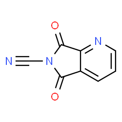 ChemSpider 2D Image | 5,7-Dioxo-5,7-dihydro-6H-pyrrolo[3,4-b]pyridine-6-carbonitrile | C8H3N3O2