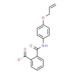 ChemSpider 2D Image | 2-{[4-(Allyloxy)phenyl]carbamoyl}benzoate | C17H14NO4