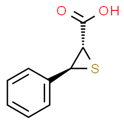 ChemSpider 2D Image | (2S,3S)-3-Phenyl-2-thiiranecarboxylic acid | C9H8O2S