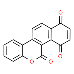 ChemSpider 2D Image | 1H-Naphtho[1,2-c]chromene-1,4,5-trione | C17H8O4