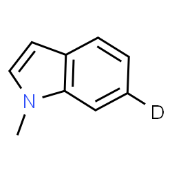 ChemSpider 2D Image | 1-Methyl(6-~2~H)-1H-indole | C9H8DN