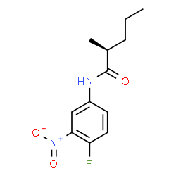 ChemSpider 2D Image | (2S)-N-(4-Fluoro-3-nitrophenyl)-2-methylpentanamide | C12H15FN2O3