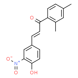 ChemSpider 2D Image | (2E)-1-(2,4-Dimethylphenyl)-3-(4-hydroxy-3-nitrophenyl)-2-propen-1-one | C17H15NO4