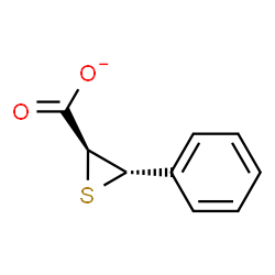 ChemSpider 2D Image | (2S,3S)-3-Phenyl-2-thiiranecarboxylate | C9H7O2S