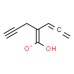 ChemSpider 2D Image | (1Z)-1-Hydroxy-2-(2-propyn-1-yl)-1,3,4-pentatrien-1-olate | C8H7O2