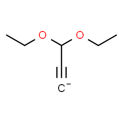 ChemSpider 2D Image | 3,3-Diethoxy-1-propyn-1-ide | C7H11O2