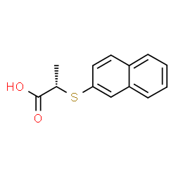 ChemSpider 2D Image | (2S)-2-(2-Naphthylsulfanyl)propanoic acid | C13H12O2S