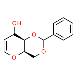 ChemSpider 2D Image | (4xi)-2,6-Anhydro-1,3-O-benzylidene-5-deoxy-D-threo-hex-5-enitol | C13H14O4