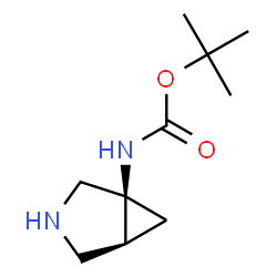 ChemSpider 2D Image | 2-Methyl-2-propanyl (1S,5S)-3-azabicyclo[3.1.0]hex-1-ylcarbamate | C10H18N2O2