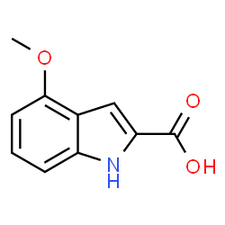ChemSpider 2D Image | 4-Methoxyindole-2carboxylic acid | C10H9NO3