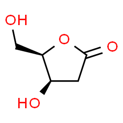 ChemSpider 2D Image | (4R,5R)-4-Hydroxy-5-(hydroxymethyl)dihydro-2(3H)-furanone | C5H8O4