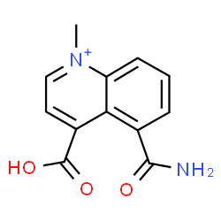 ChemSpider 2D Image | 5-Carbamoyl-4-carboxy-1-methylquinolinium | C12H11N2O3