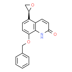 ChemSpider 2D Image | (S)-8-benzyloxy-5-oxiranyl-1H-quinolin-2-one | C18H15NO3